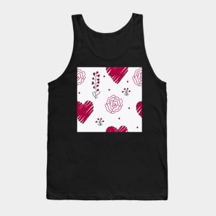 Elegance Seamless pattern with flowers Tank Top